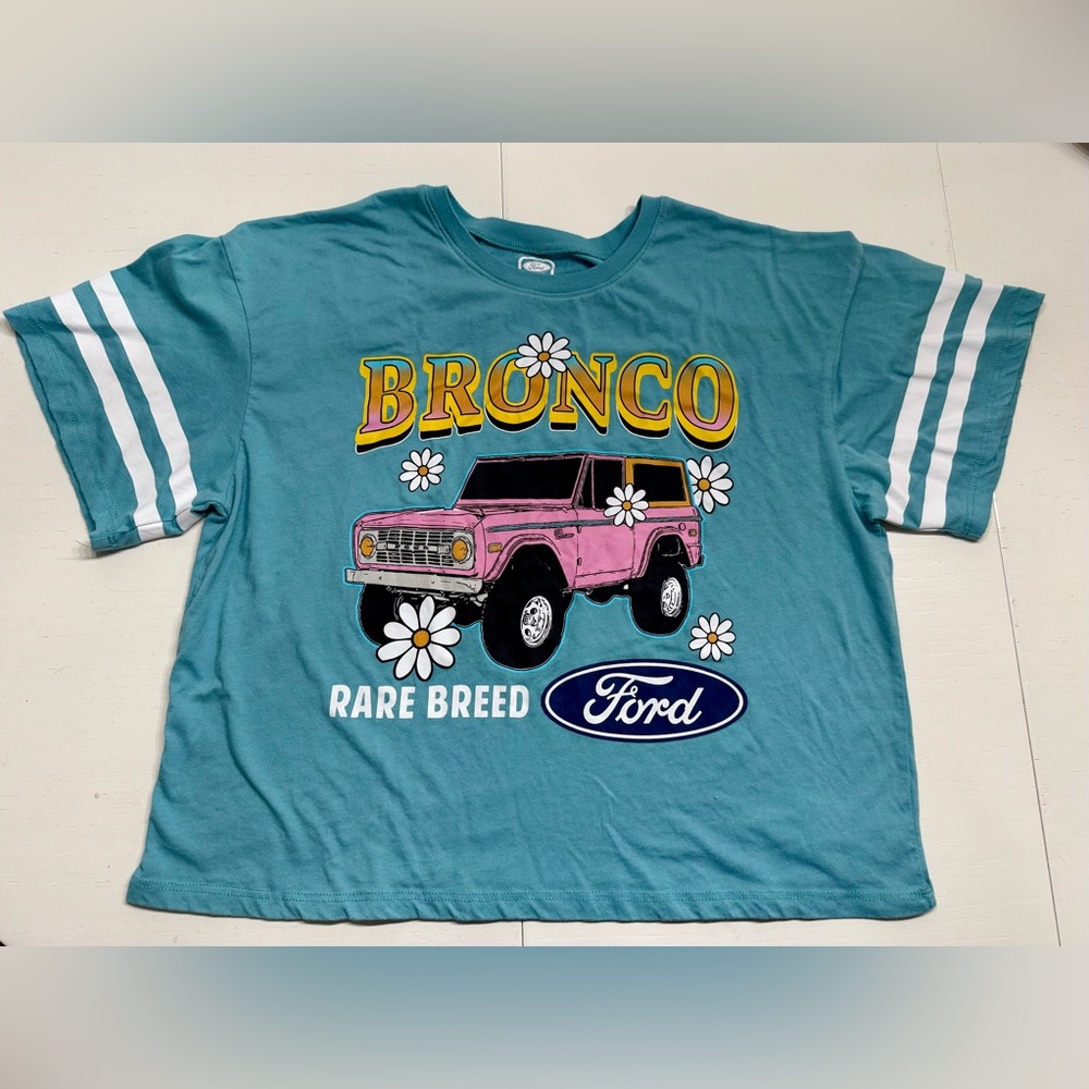 Ford Bronco Blue Graphic T-Shirt